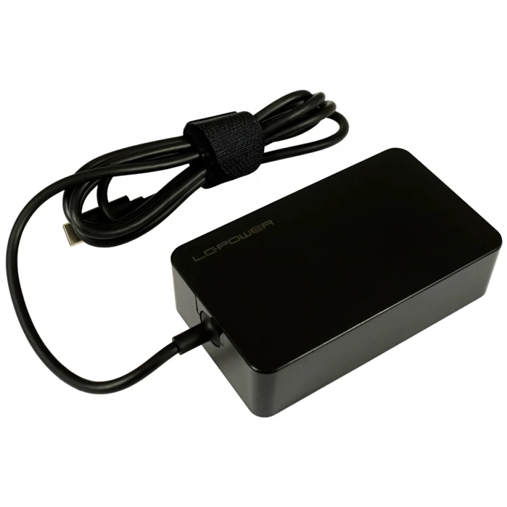 LCPOWER LC-NB-PRO-65-C USB-C notebook power adapter 65W fekete