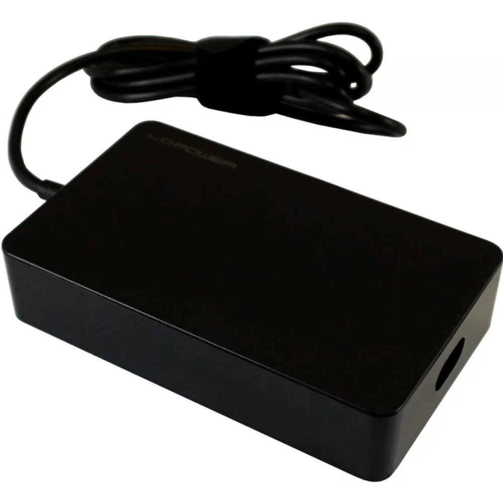 LCPOWER LC-NB-PRO-90-C USB-C notebook power adapter 90W fekete