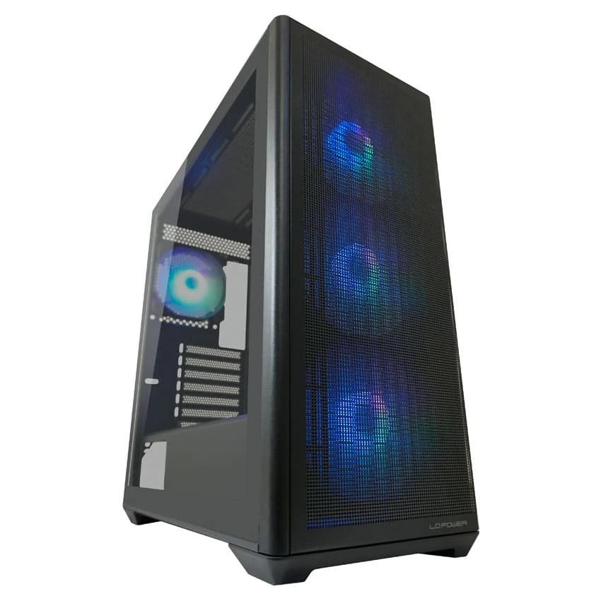 LCPOWER Meshwork XL Dark LC-811B-ON fekete