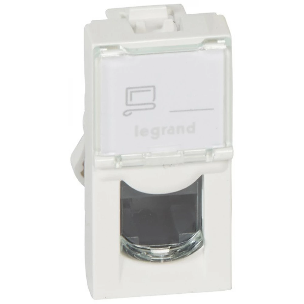 LEGRAND Program Mosaic LCS2 RJ45 aljzat Cat 5e UTP 1 modul fehér 076551