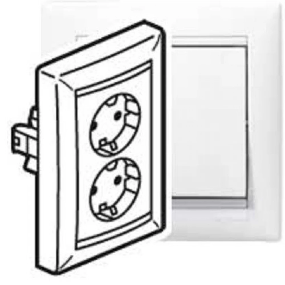 LEGRAND Valena 2X2P+F csatlakozóaljzat fehér 774400
