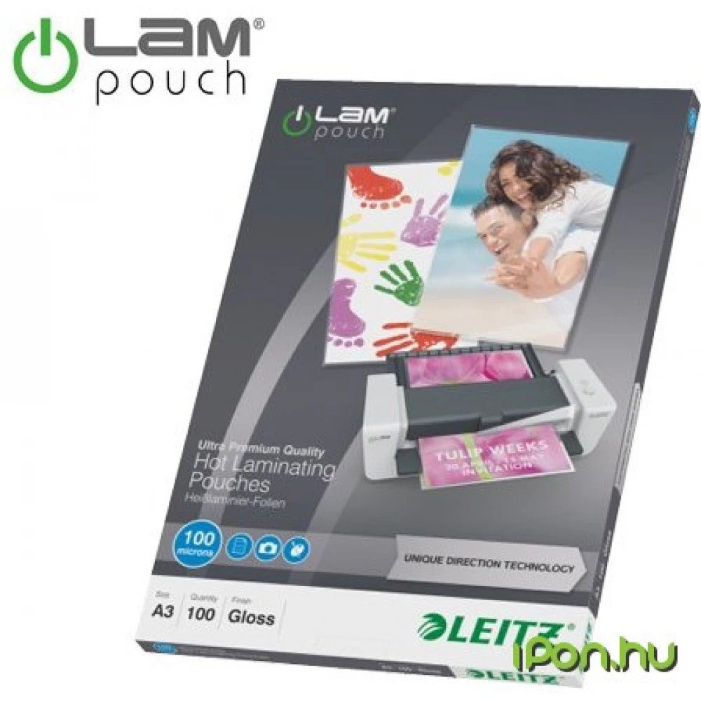 LEITZ A3 100 mikronos meleglamináló-fólia UDT technológiával