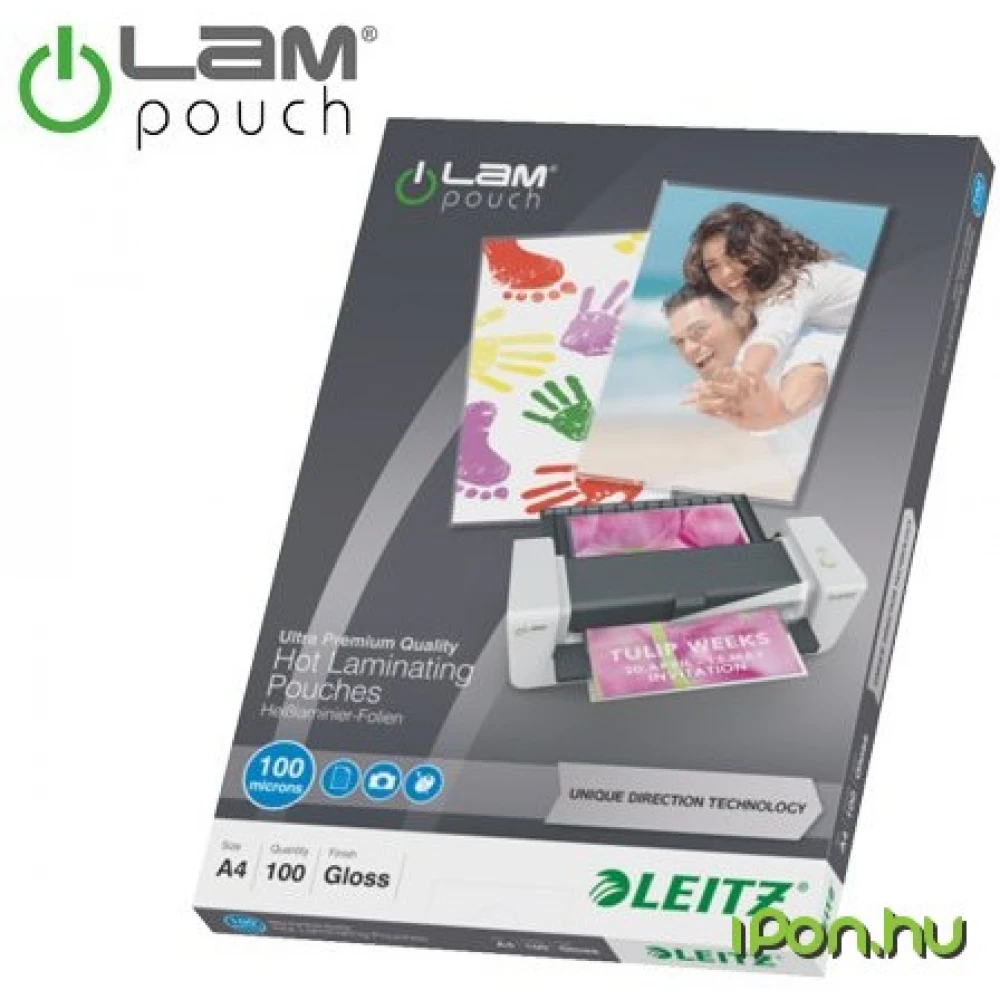 LEITZ A4 100 mikronos meleglamináló-fólia UDT technológiával