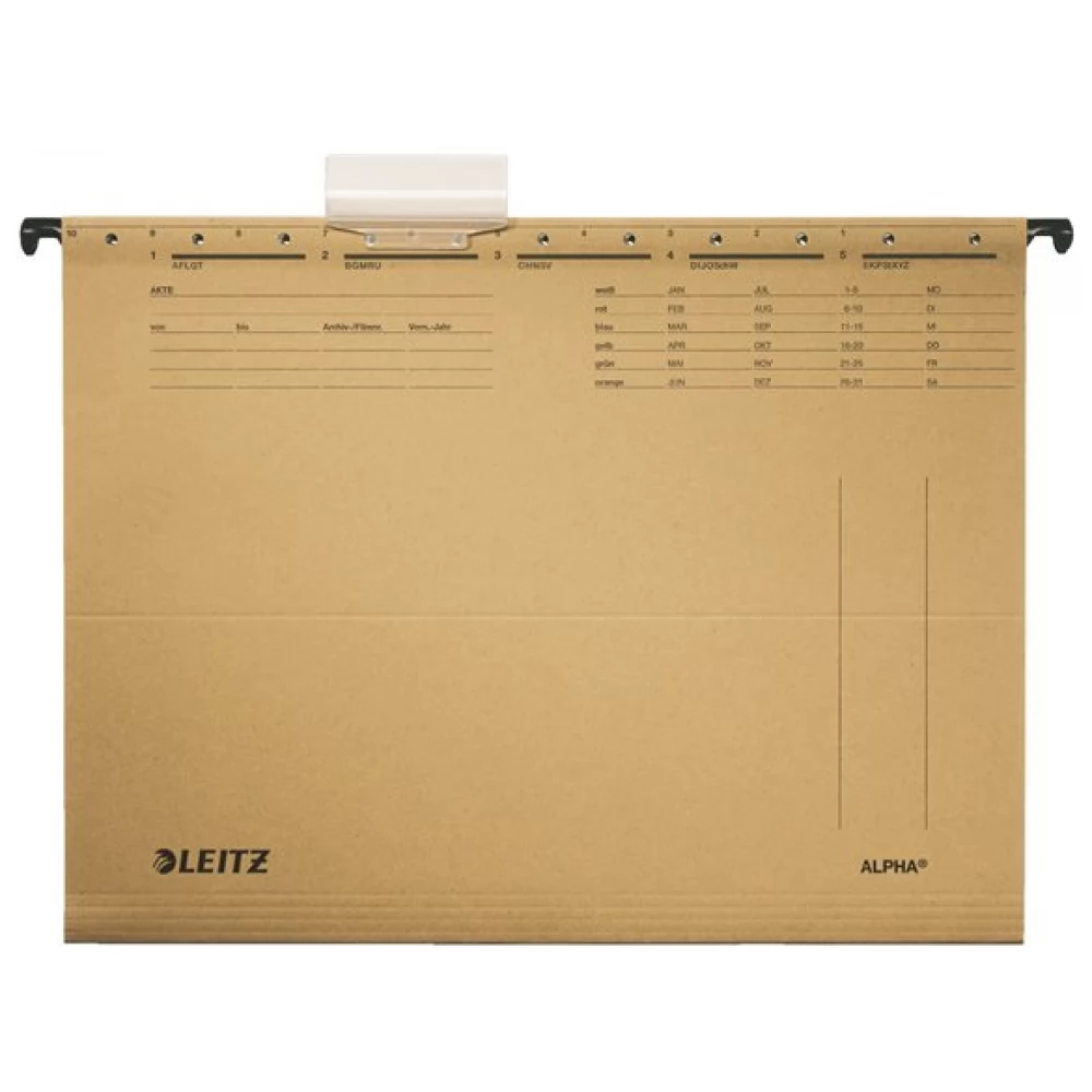 LEITZ Függőmappa karton A4 Alpha Standard natúr 1db