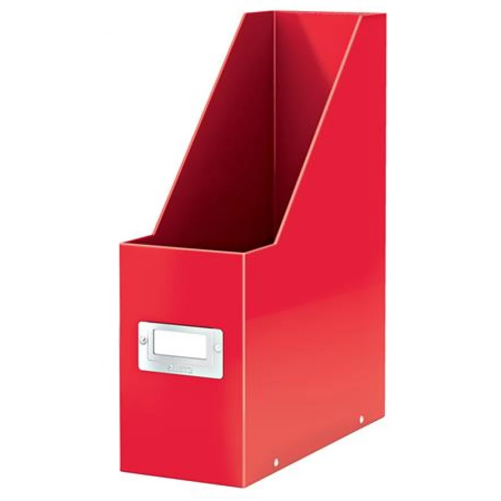 LEITZ Iratpapucs PP/karton 95 mm Click&Store piros