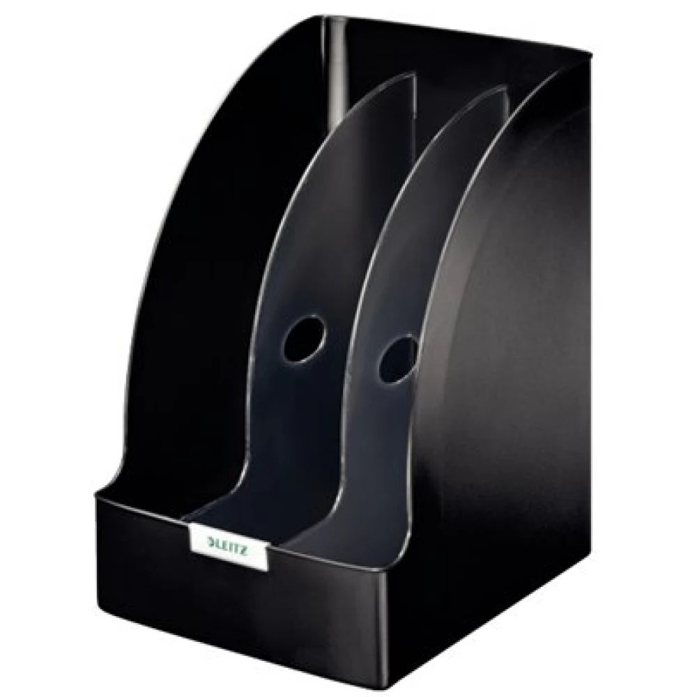 LEITZ PLUS JUMBO iratpapucs elválasztókkal fekete