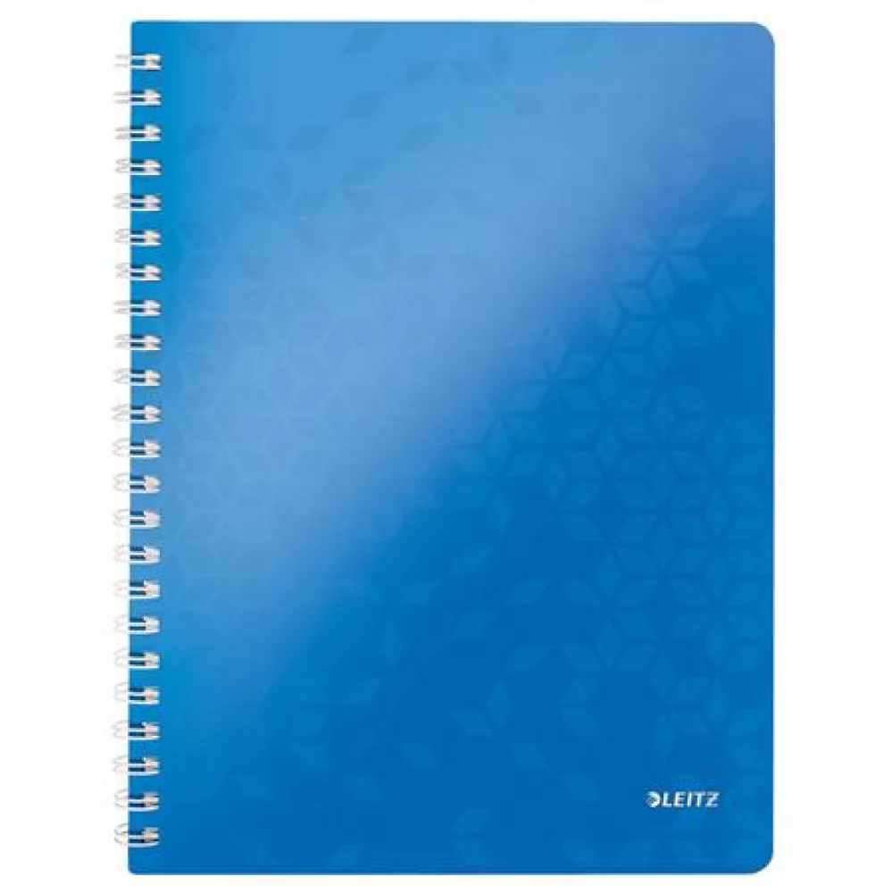 LEITZ Wow spirálfüzet A4 kockás 80 lap kék
