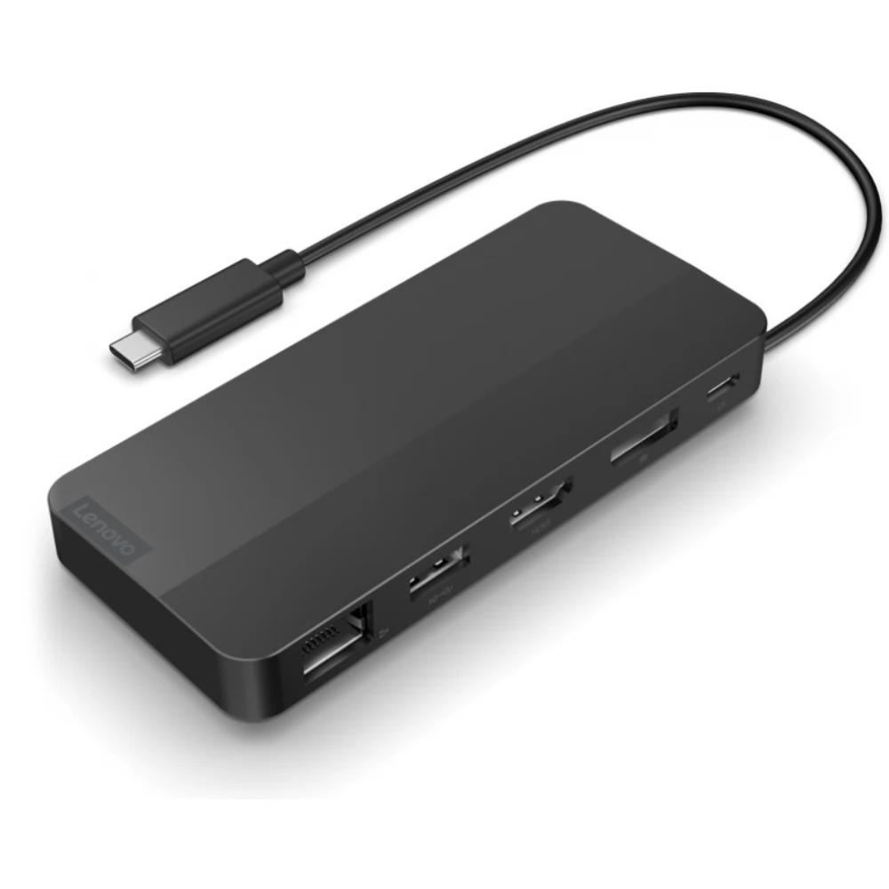 LENOVO USB-C Dual Display Travel Dock + Adapter