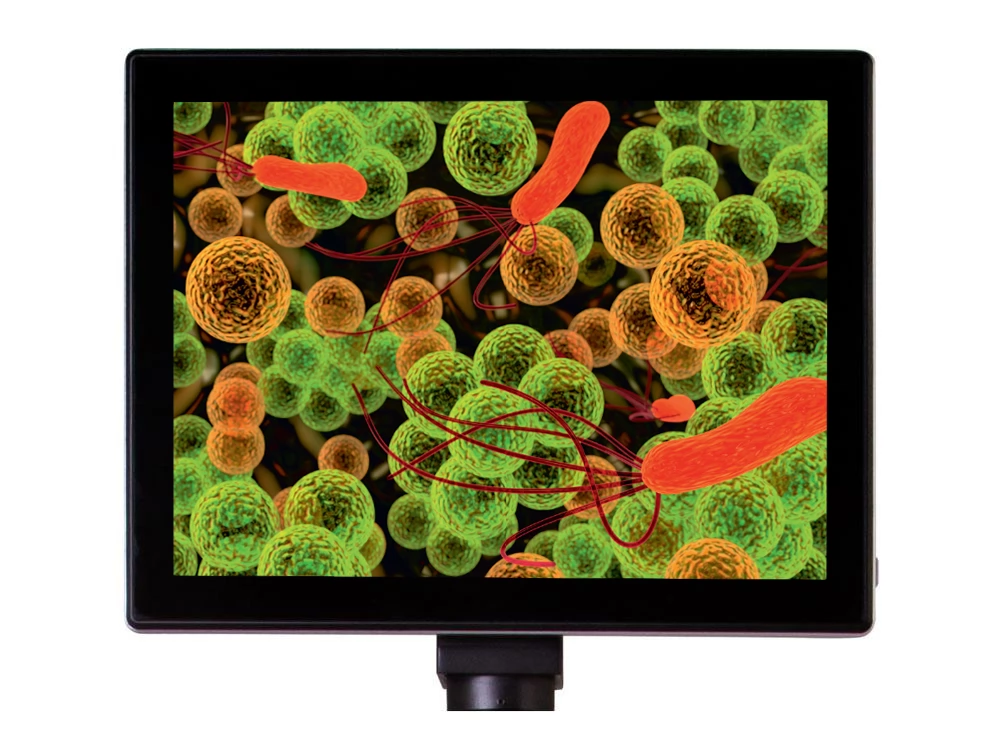 LEVENHUK MED 5M digitális mikroszkóp-kamera 9.4" LCD-kijelzővel