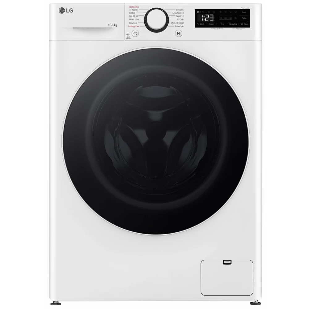 LG F4DR510S0W Mosó-szárítógép elöltöltős 10/6 kg D fehér