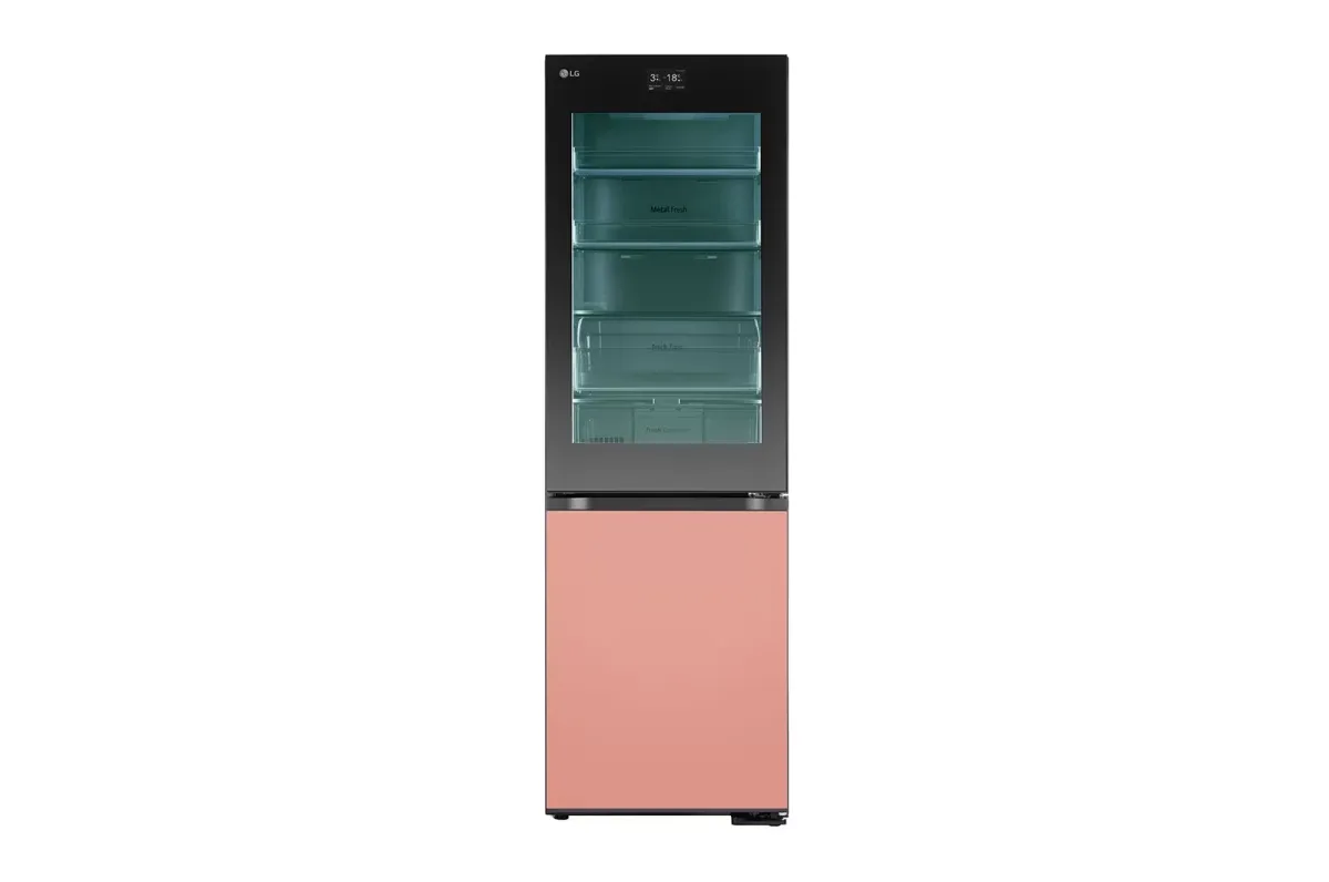 LG GBG719MDNN InstaView Hűtőszekrény 352L D Fekete/Rózsaszín
