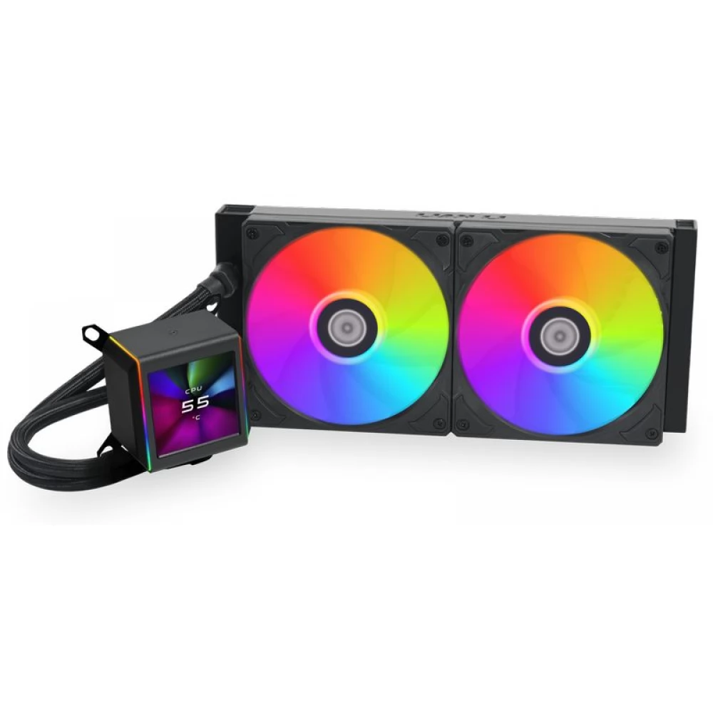 LIAN LI GALAHAD II LCD ARGB 28cm fekete