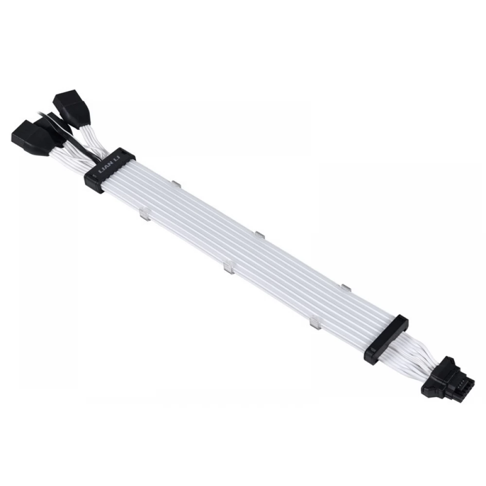 LIAN LI Strimer Plus v2 12VHPWR 16pin - 3x8pin VGA Tápkábel 33.5cm 8LED aRGB