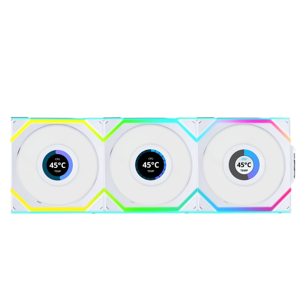 LIAN LI UNI FAN SL Wireless LCD 120 fehér 3 darabos