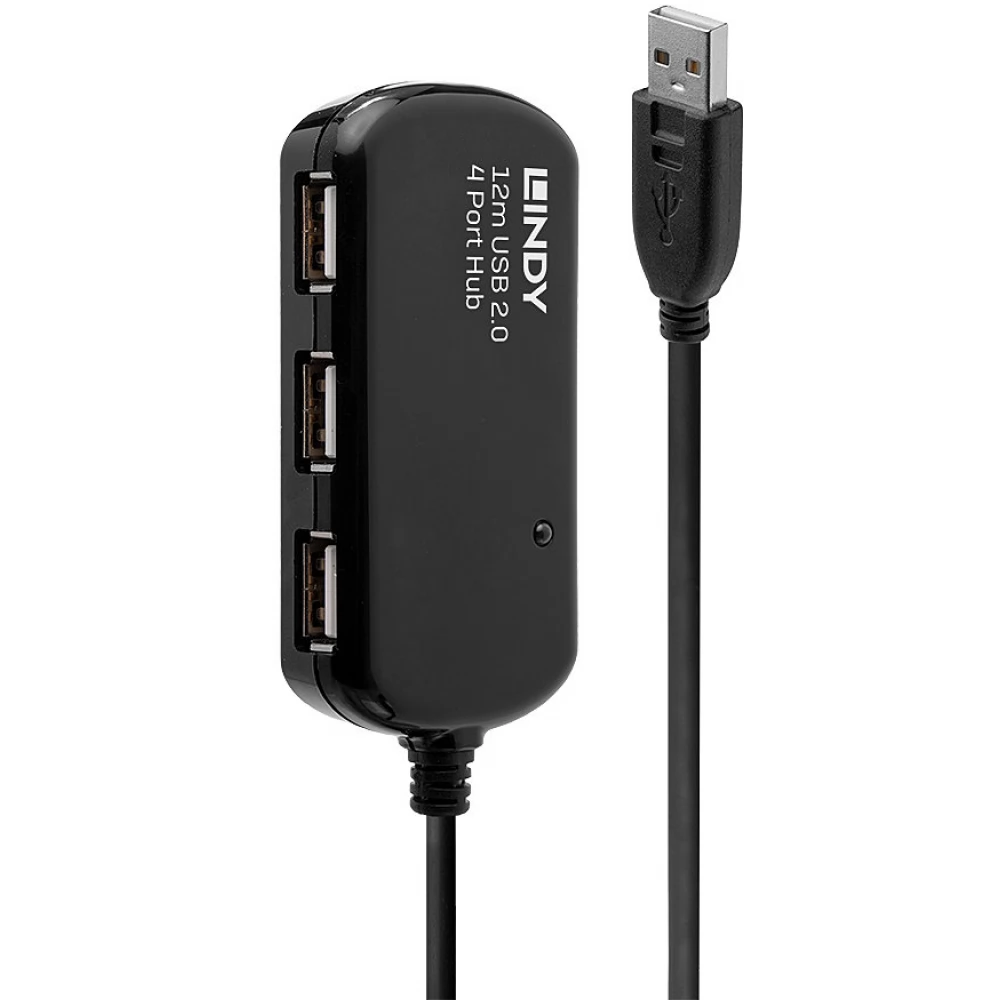 LINDY 12m USB 2.0 Active Extension Pro Hub