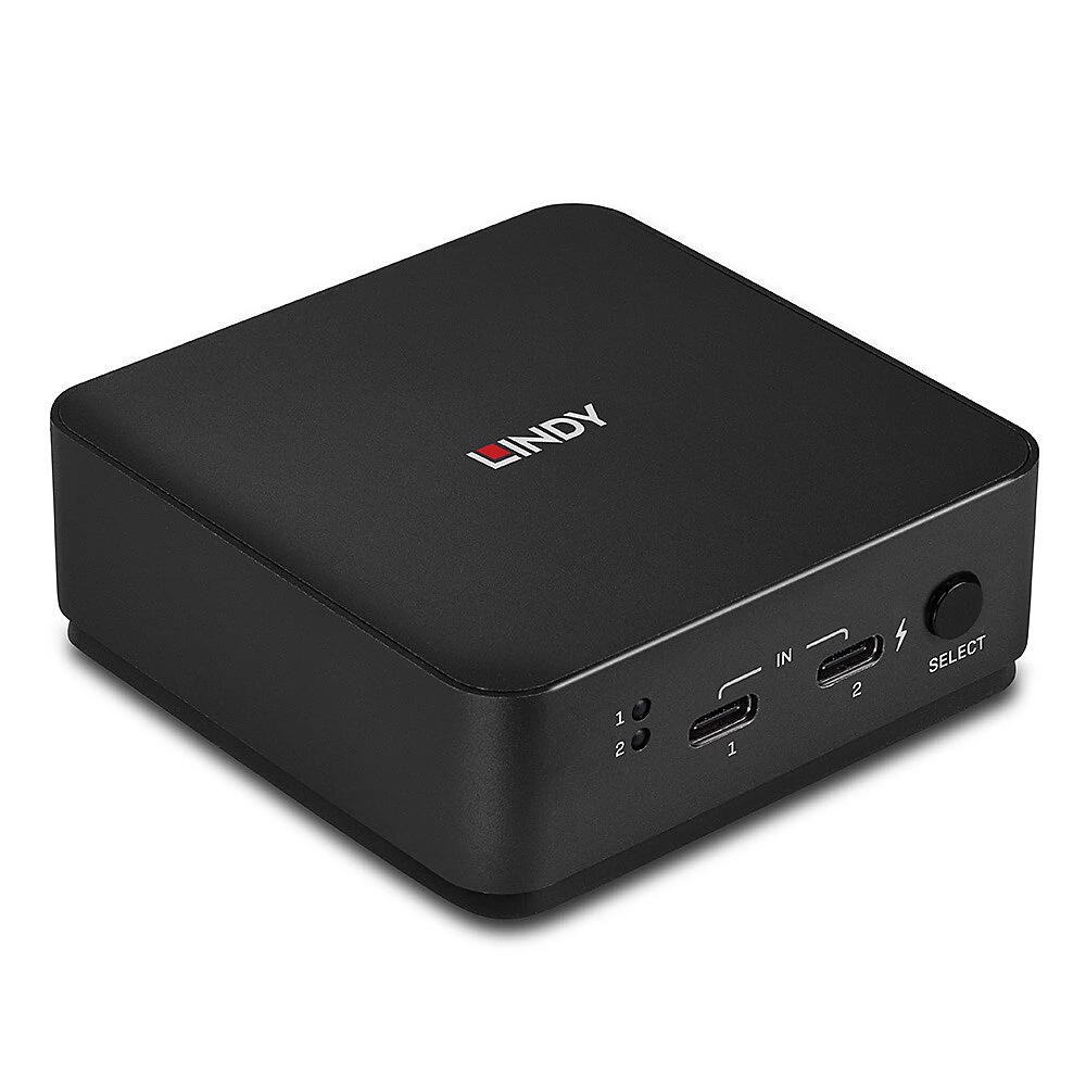 LINDY 2 Port Type C Dual HDMI 4K60 KVM Switch v2