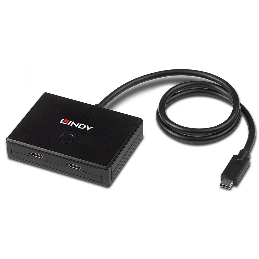 LINDY 2 Port USB 3.2 Gen 1 Type C Bi-Directional Switch