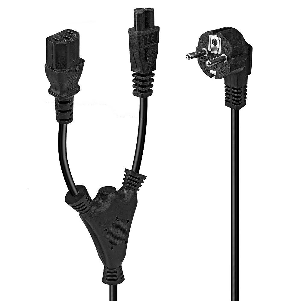 LINDY 230V IEC Táp Fekete 2m 30047