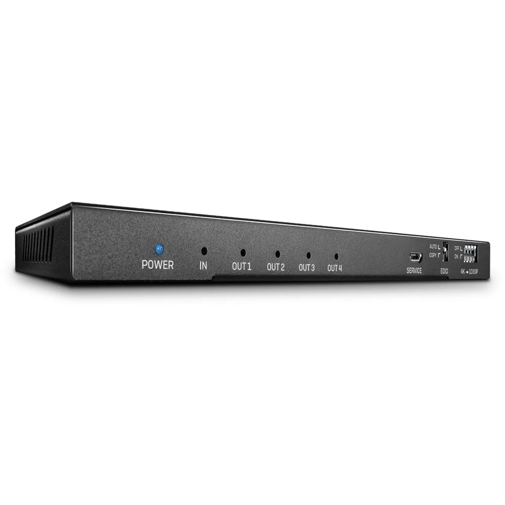 LINDY 4 Port HDMI 18G Splitter with Audio and Downscaling