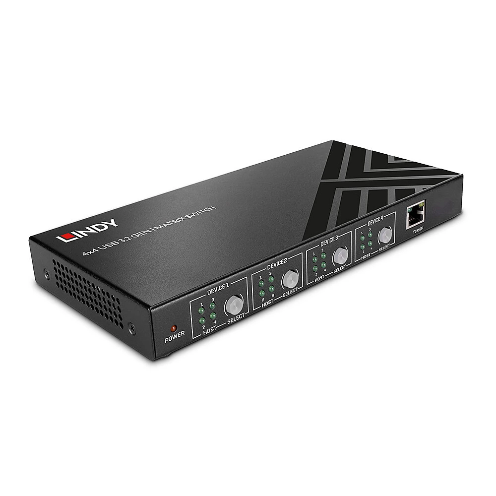 LINDY 4x4 USB 3.2 Gen 1 Matrix Switch