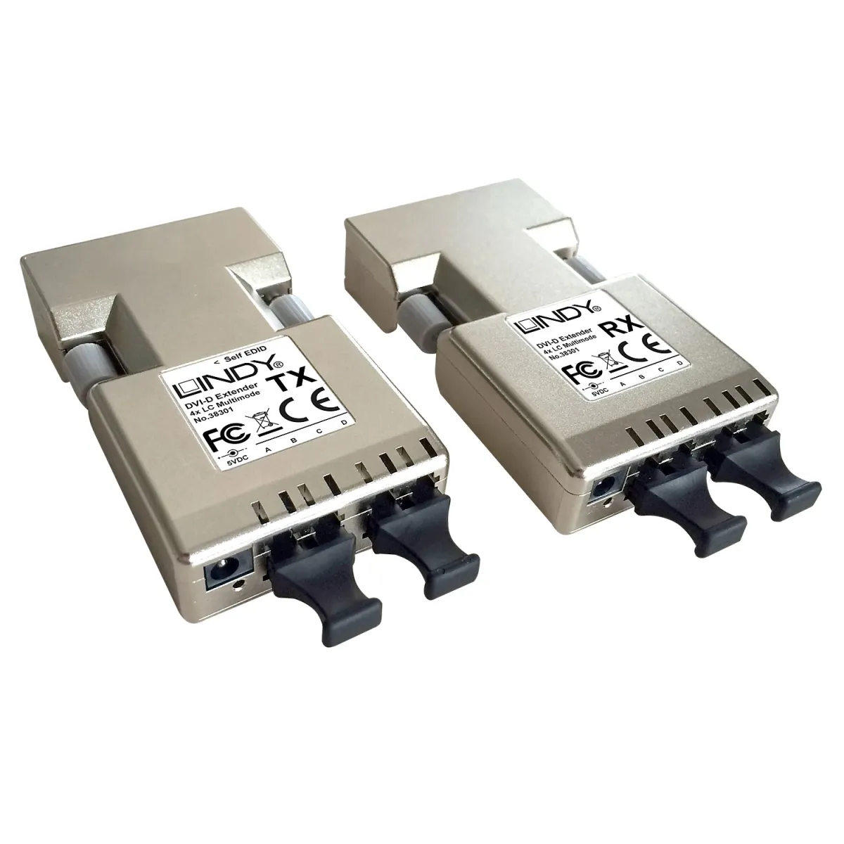 LINDY 500m Fibre Optic DVI-D Single Link Extender