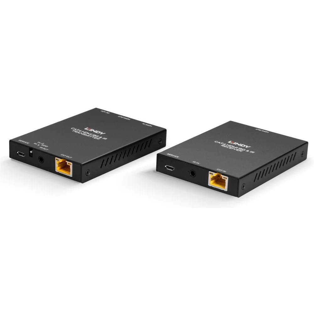 LINDY 50m Cat.6 HDMI 4K60 & IR Extender with PoC & Loop Out