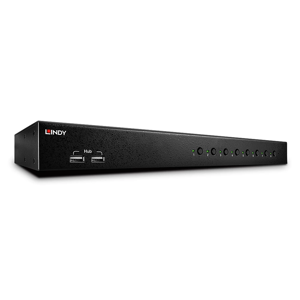 LINDY 8 Port DVI-I Single Link USB 2.0 & Audio KVM Switch