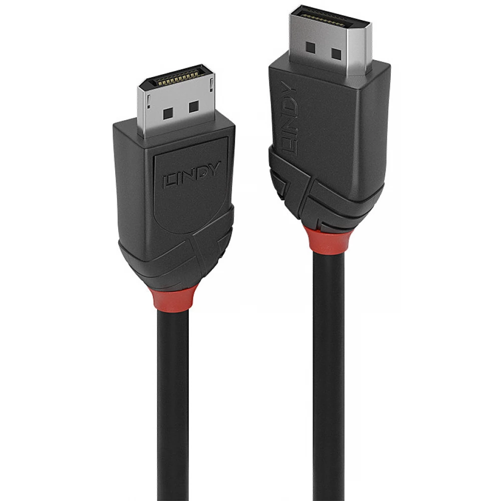 LINDY DisplayPort 1.2/1.2a Összekötő Fekete 3m 36493
