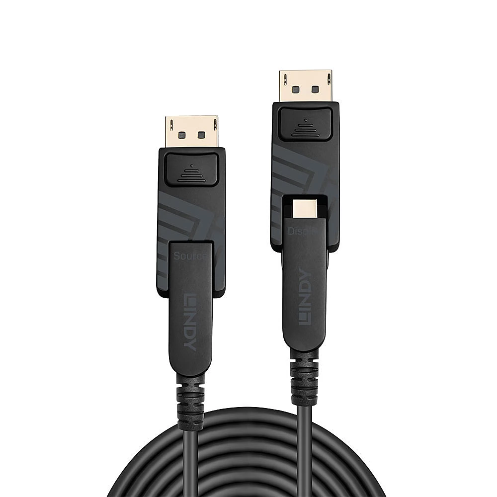 LINDY DisplayPort 1.4 Összekötő Fekete 50m 38484