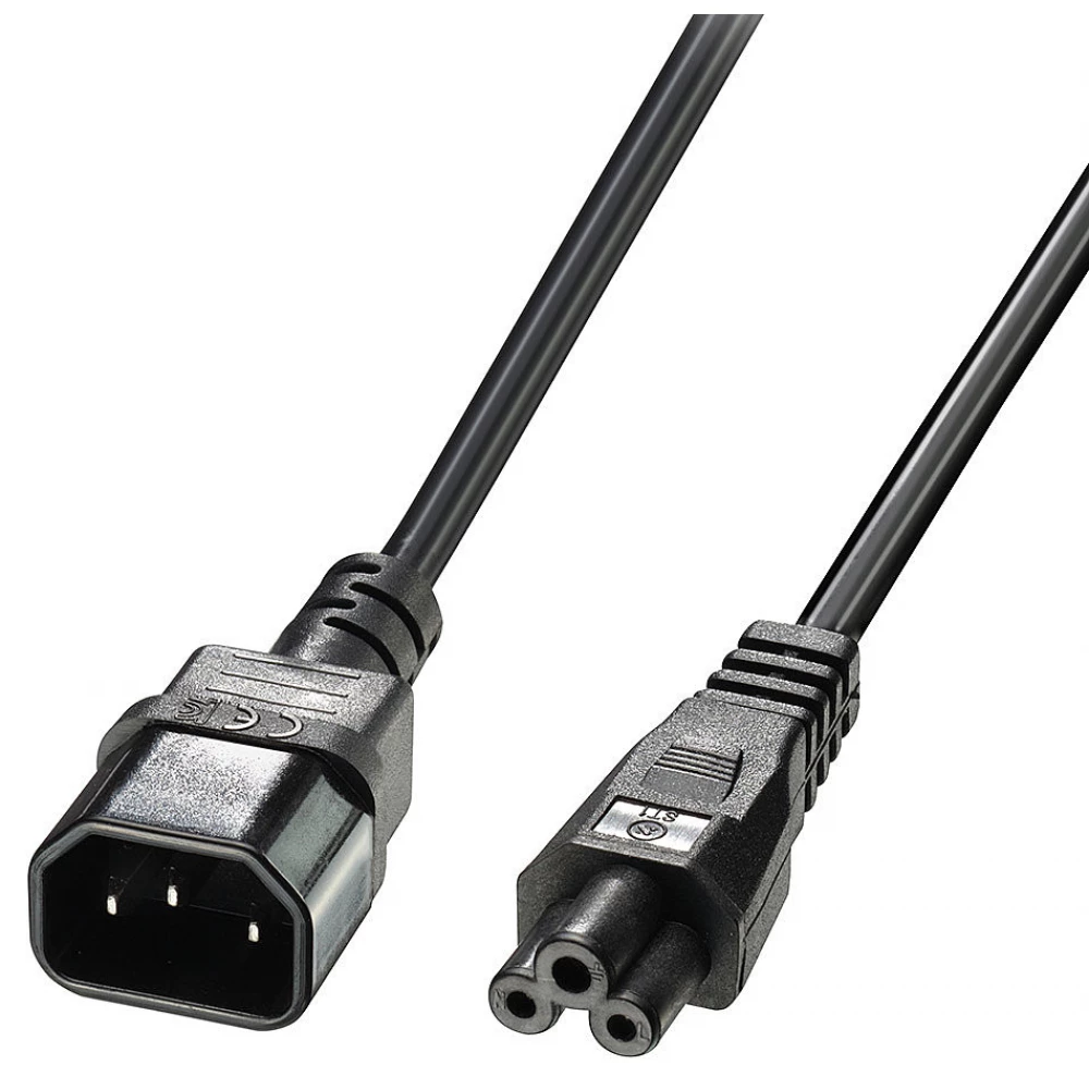 LINDY IEC - Lóhere Tápkábel Fekete 1m 30340