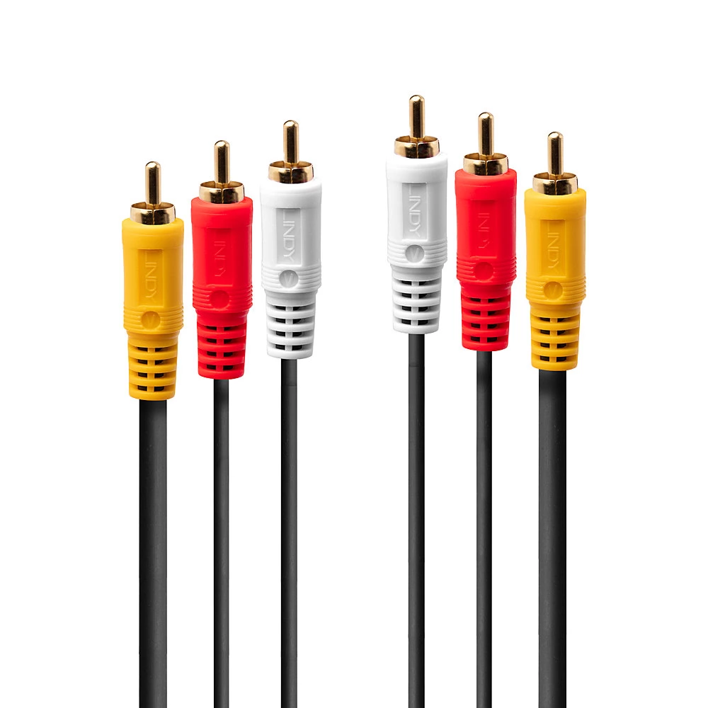 LINDY RCA Összekötő Fekete 1m 35690