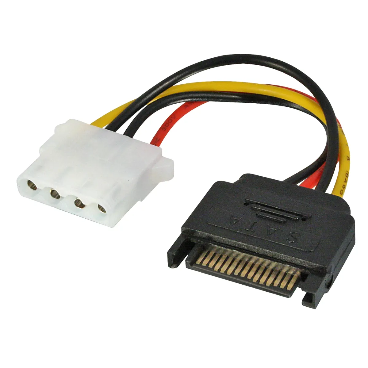 LINDY SATA táp Molex Táp Mintás 12cm 70396