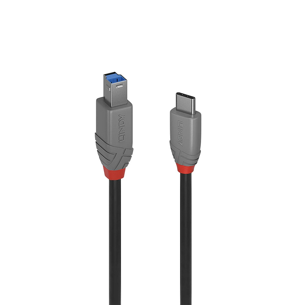 LINDY USB 3.0 Type C USB 3.0 Type B Átalakító Fekete 1m 36666