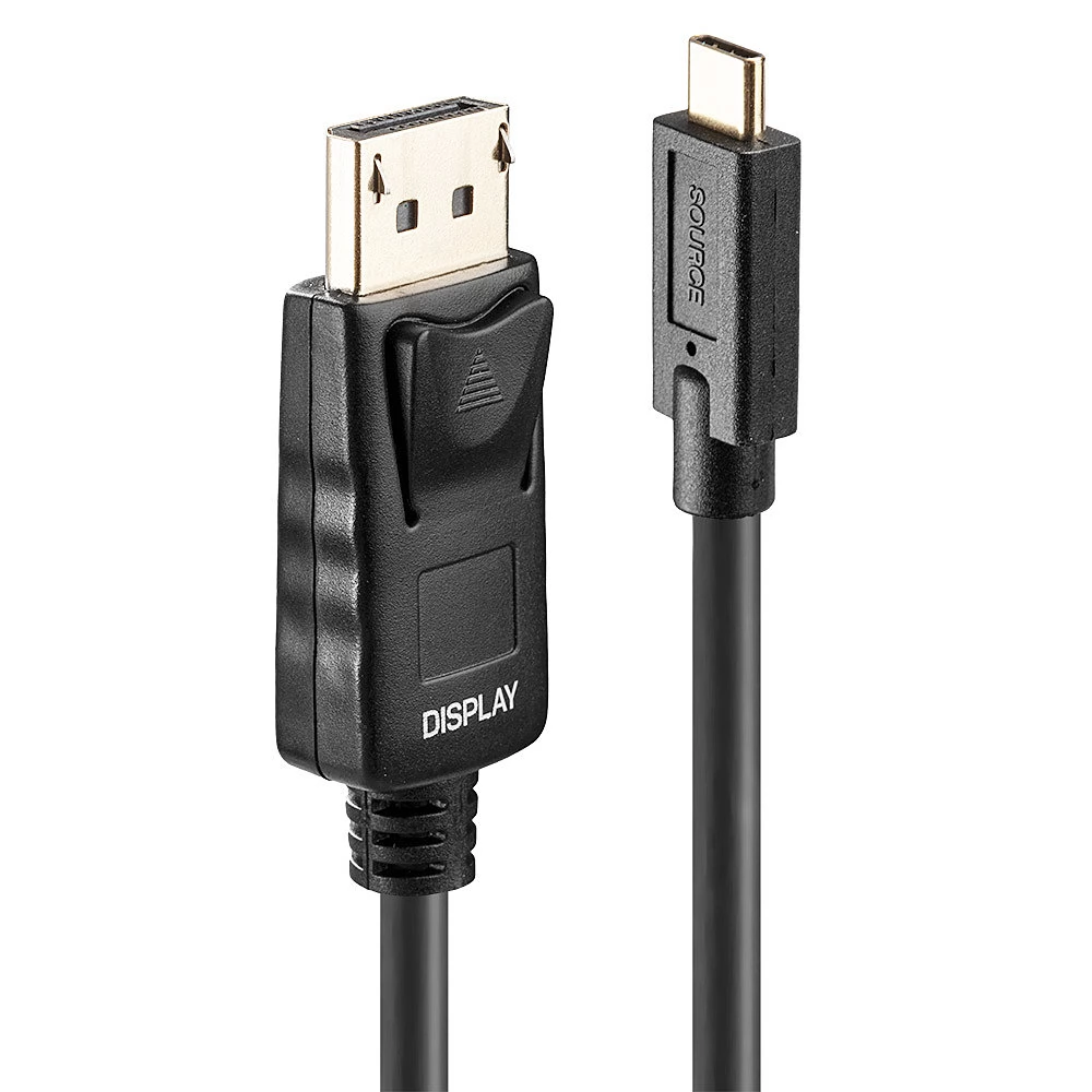 LINDY USB 3.1 Type C DisplayPort 1.2/1.2a Átalakító Fekete 5m 43305