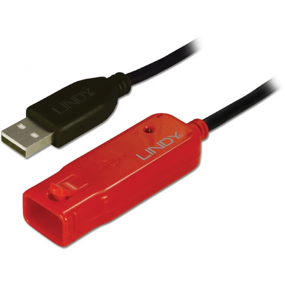 LINDY USB Hosszabbító Fekete 8m 42780