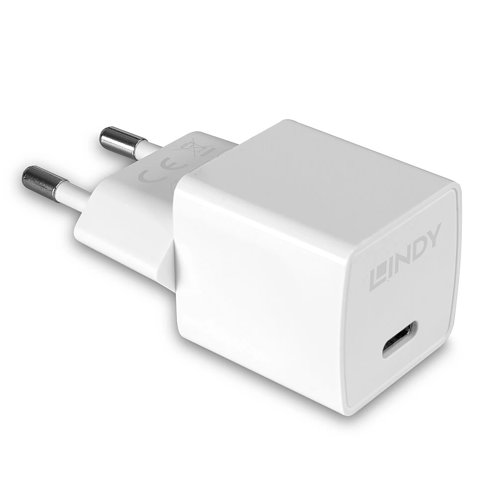 LINDY USB Type C GaN Charger 20W fehér