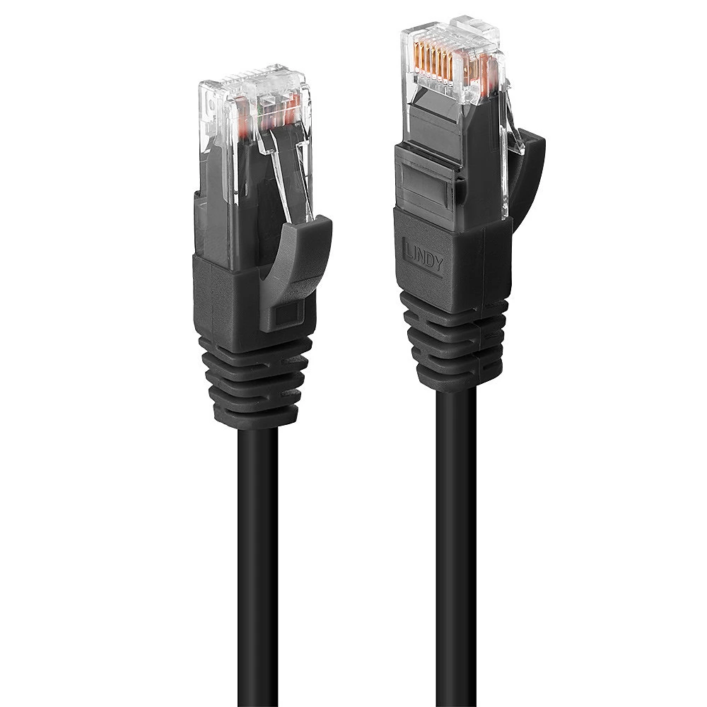 LINDY UTP Összekötő Fekete 1m 45432