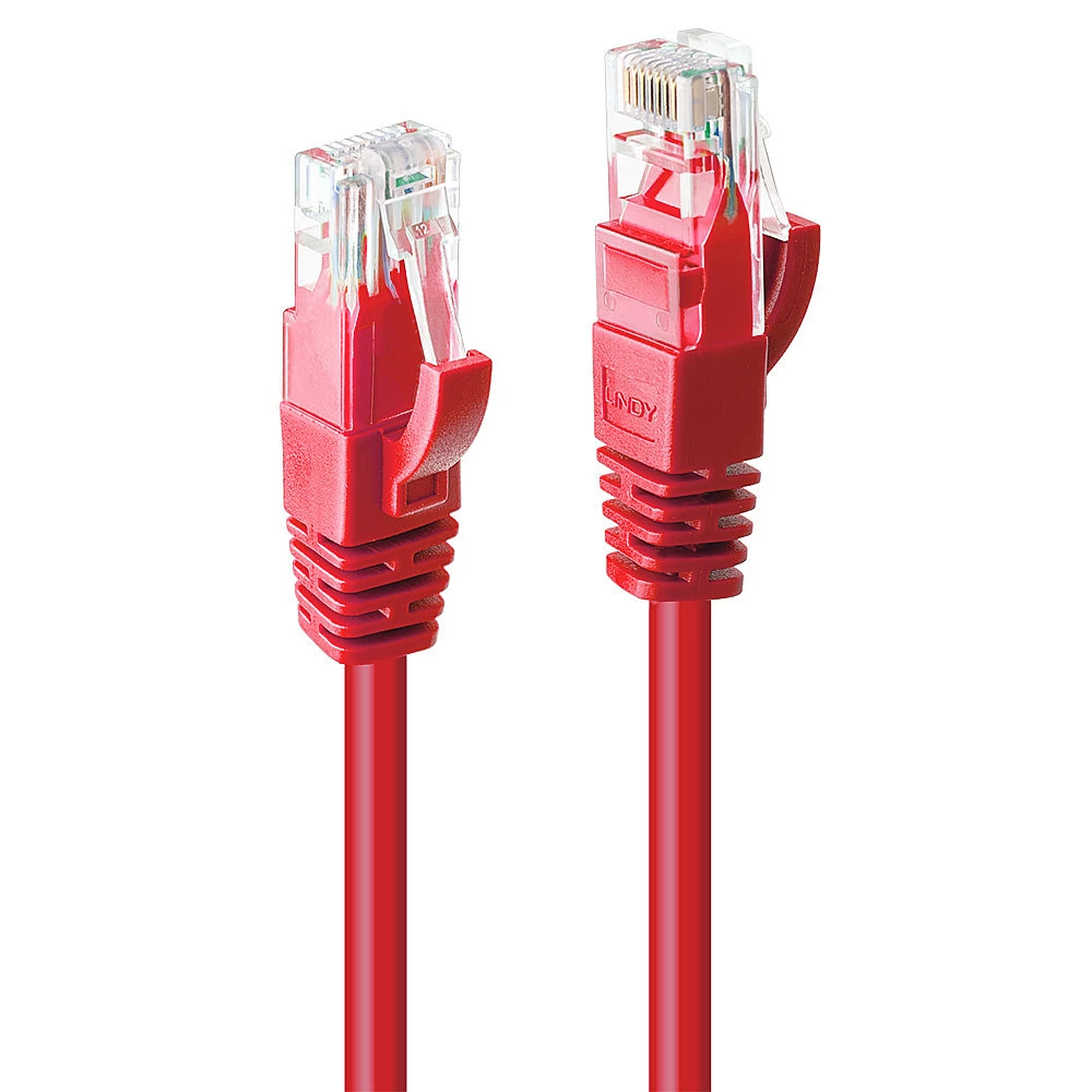 LINDY UTP Összekötő Piros 2m 48033