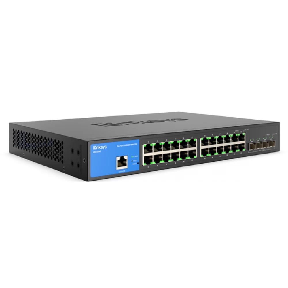 LINKSYS LGS328C 24-Port Managed Gigabit Ethernet Switch 4x 10G SFP+ Uplinks