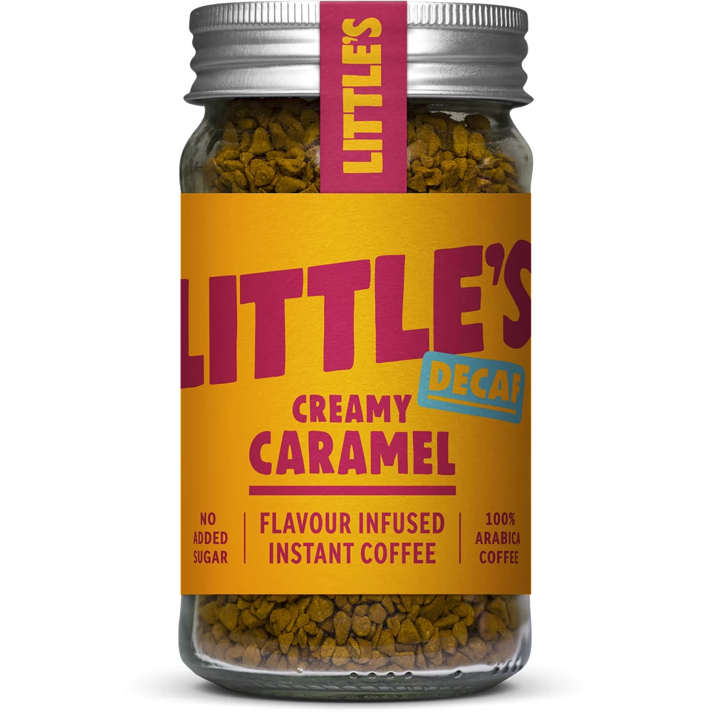 Littles instant koffeinmentes kávé caramel 50 g