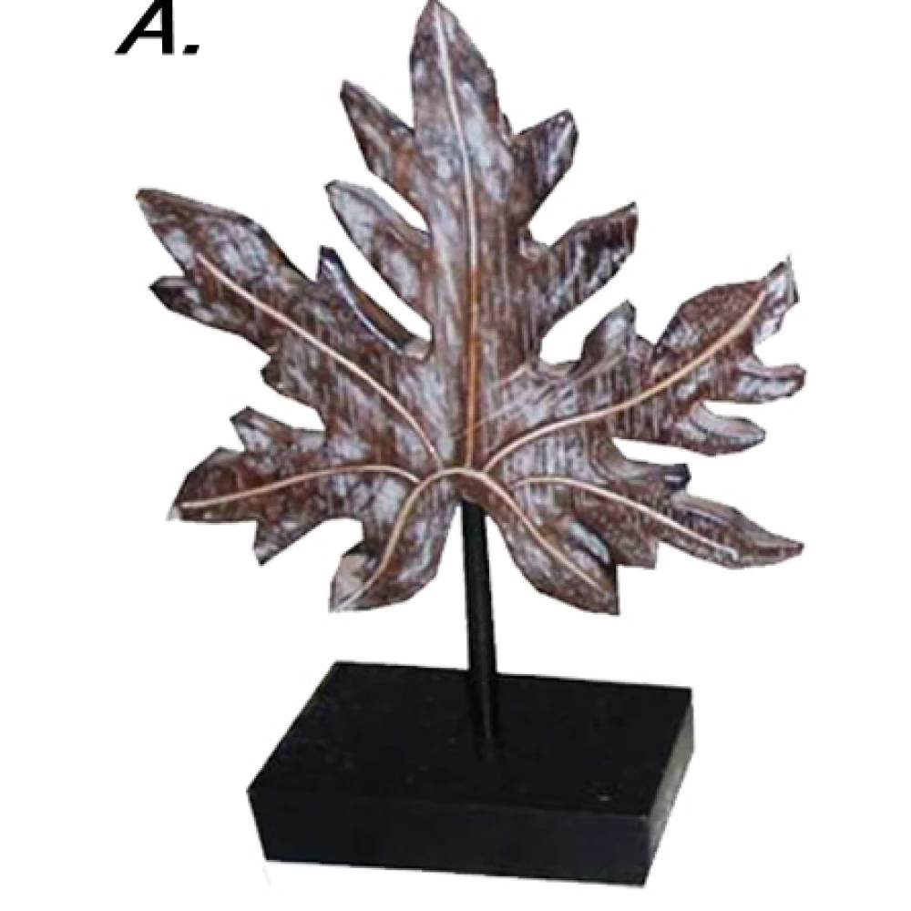 Álló dekor II. 22-25cm (A) levél szürke
