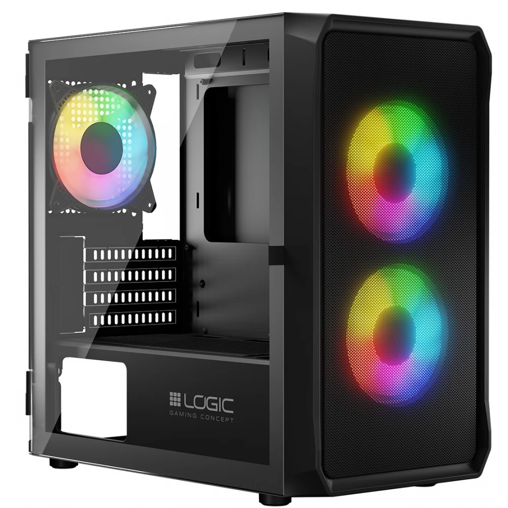 LOGIC Portos ARGB Mini fekete