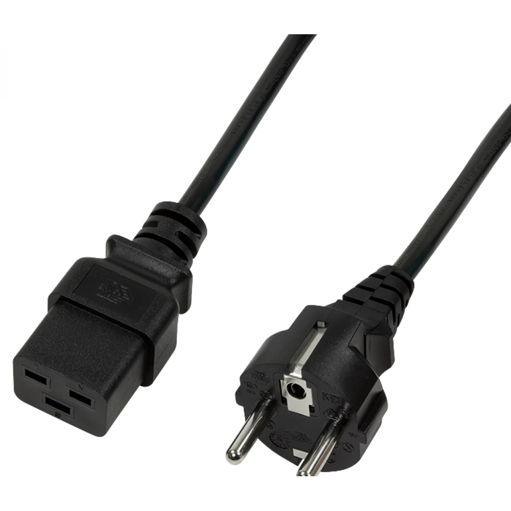 LOGILINK 230V IEC Táp Fekete 1m CP151