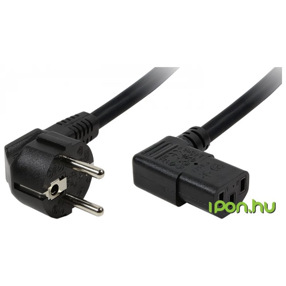 LOGILINK 230V-os IEC Tápkábel Fekete 2m CP103