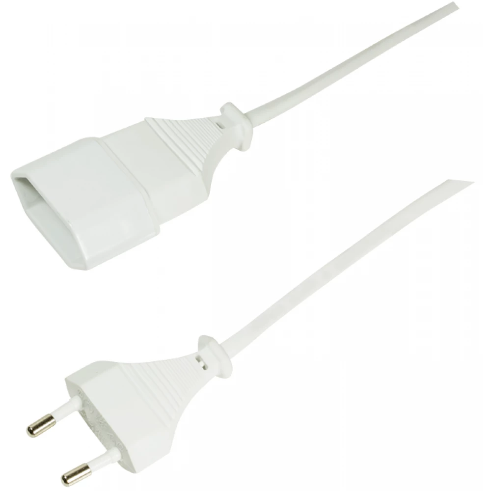 LOGILINK 230V Piskóta Tápkábel Fehér 1m CP125