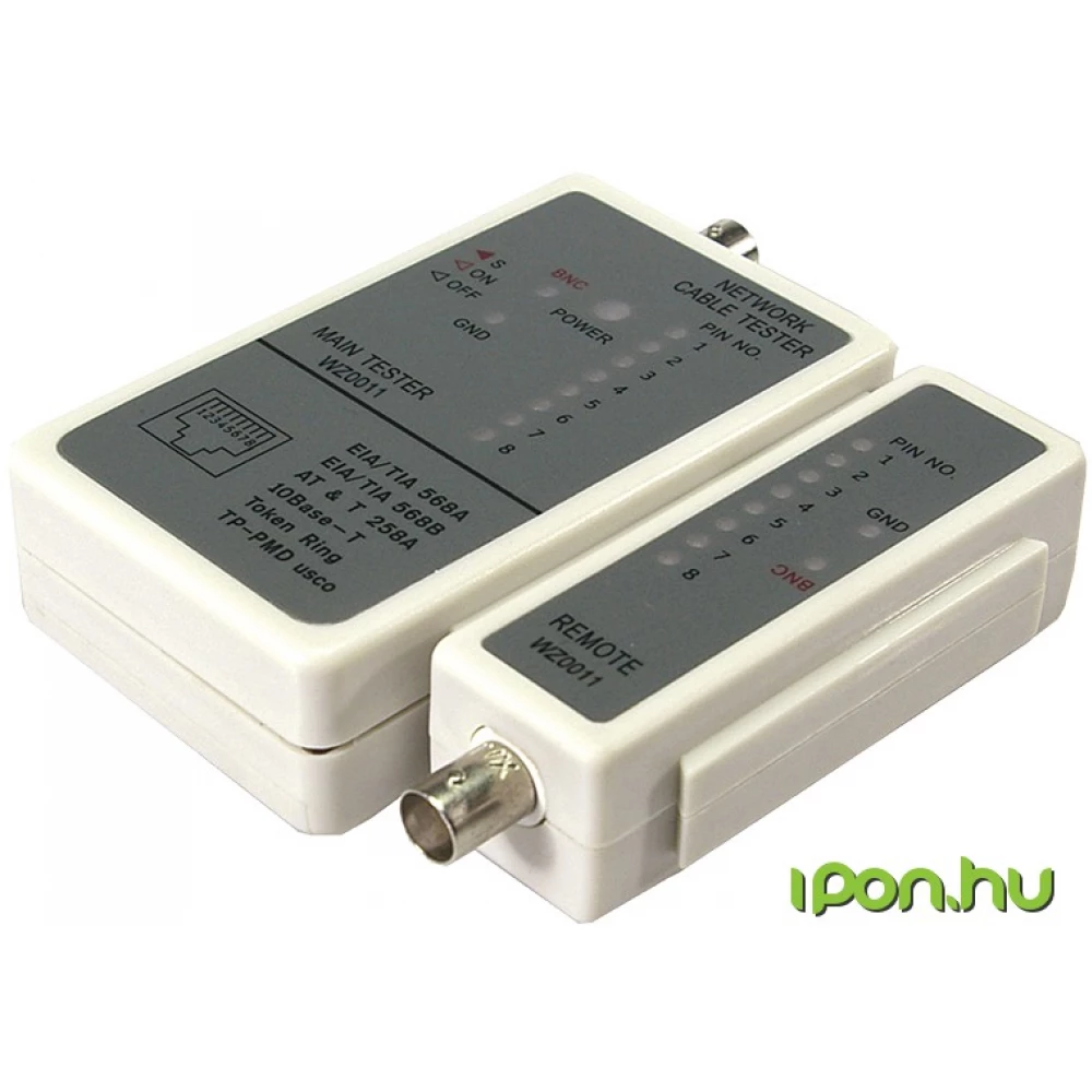 LOGILINK Cable tester for RJ45 and BNC with remote unit