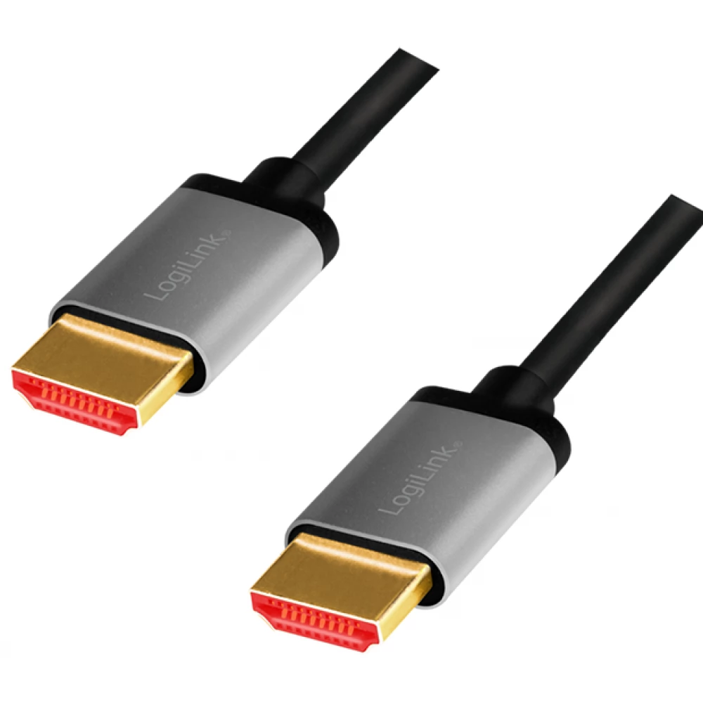 LOGILINK HDMI 2.1 Összekötő Fekete-Szürke 1m CHA0104
