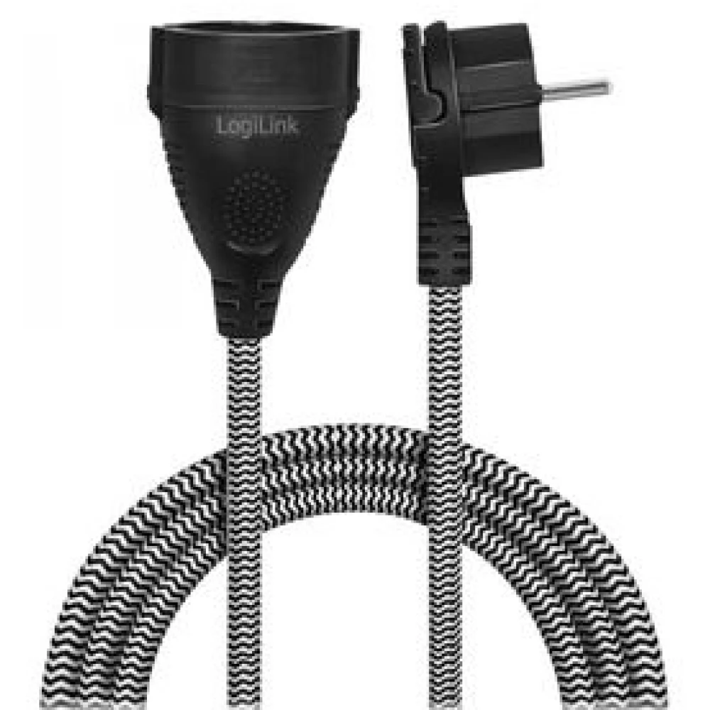 LOGILINK LPS104 Hosszabbító 3m fekete-fehér