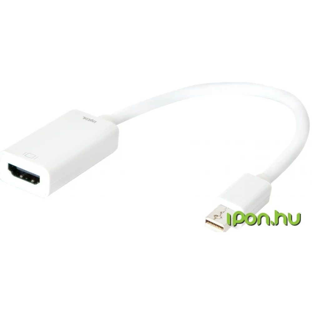 LOGILINK Mini DisplayPort HDMI Átalakító Fehér 10cm CV0036B
