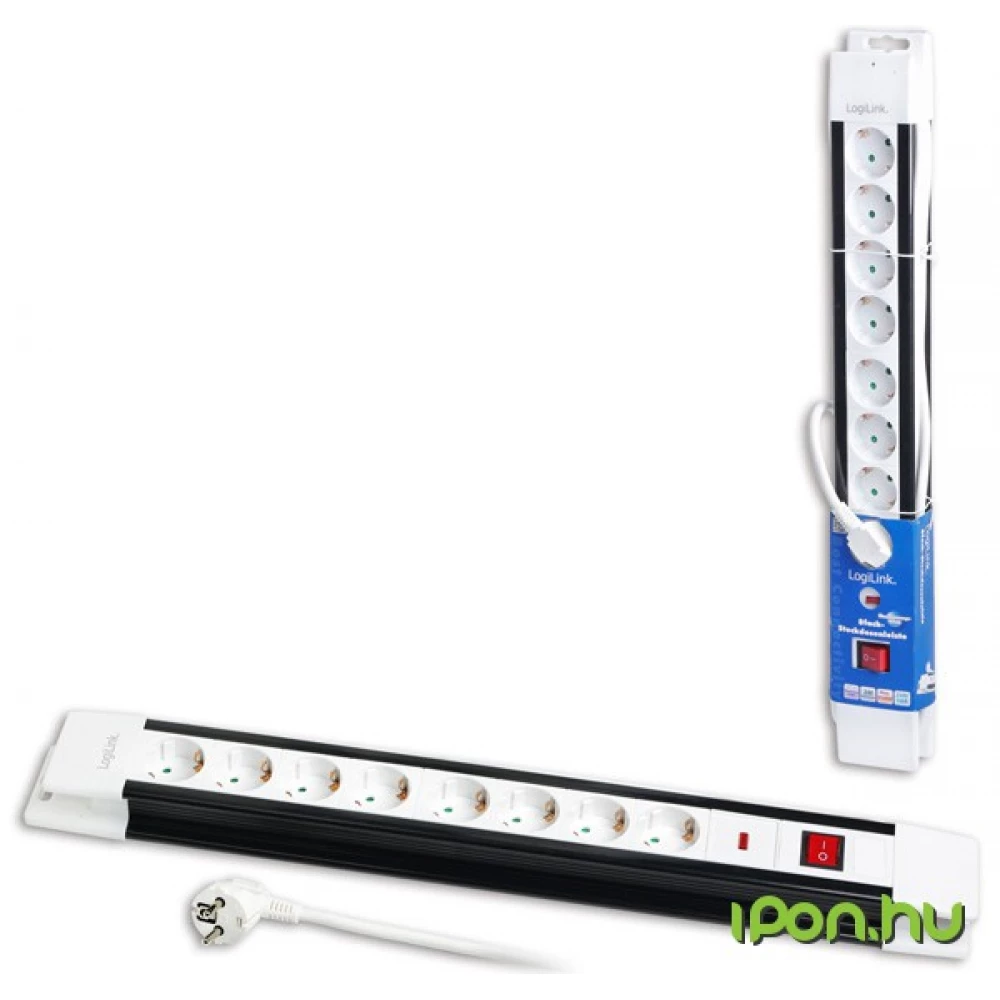 LOGILINK Socket Outlet 8 way 3 m
